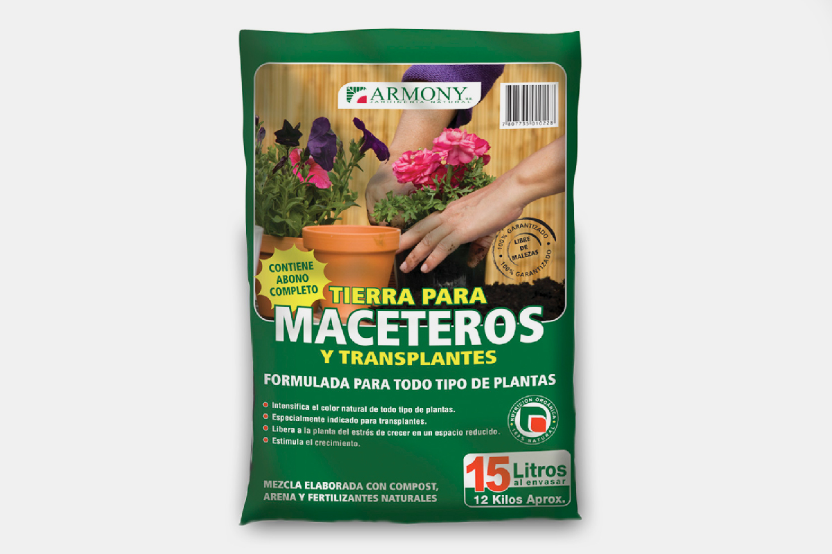 Tierra maceteros y trasplantes - Armony